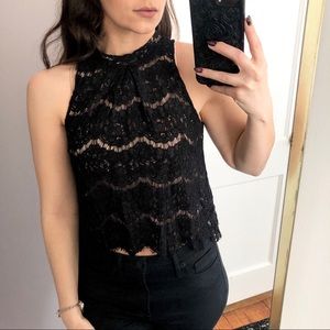 Black Lace Top